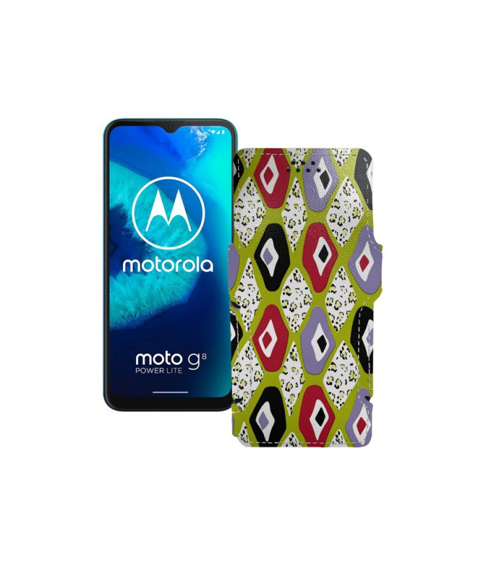 Чохол-книжка з екошкіри для телефону Motorola Moto G8 Power lite