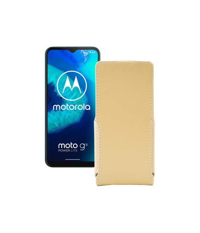 Чохол-флип з екошкіри для телефону Motorola Moto G8 Power lite