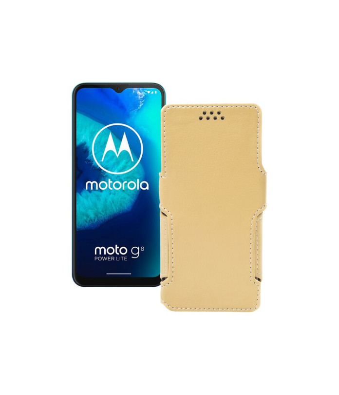 Чохол-книжка з екошкіри для телефону Motorola Moto G8 Power lite