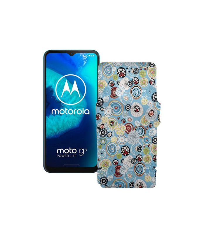 Чохол-книжка з екошкіри для телефону Motorola Moto G8 Power lite