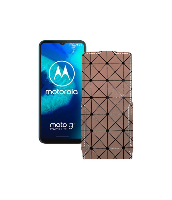 Чохол-флип з екошкіри для телефону Motorola Moto G8 Power lite