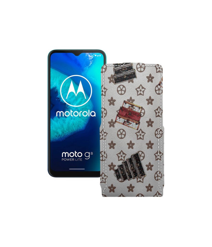 Чохол-флип з екошкіри для телефону Motorola Moto G8 Power lite