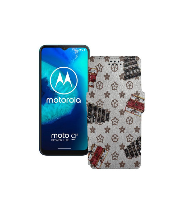 Чохол-книжка з екошкіри для телефону Motorola Moto G8 Power lite