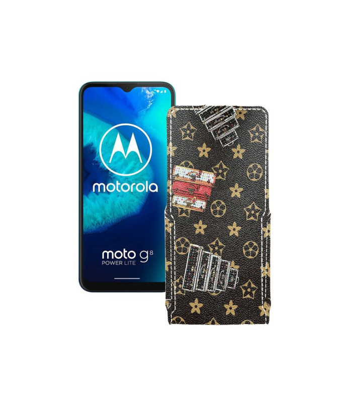 Чохол-флип з екошкіри для телефону Motorola Moto G8 Power lite