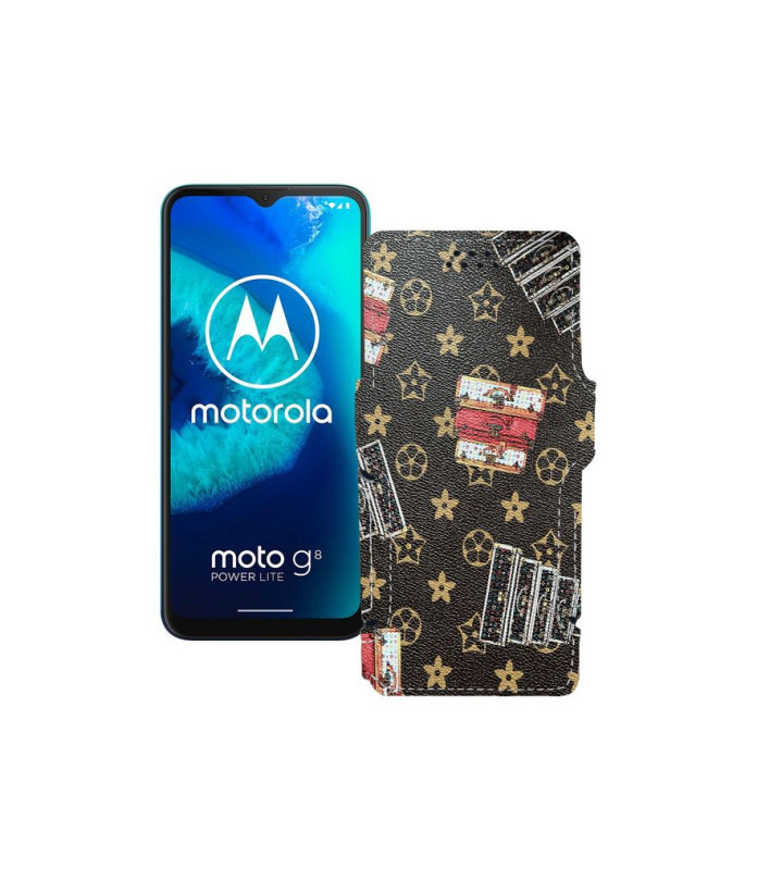 Чохол-книжка з екошкіри для телефону Motorola Moto G8 Power lite