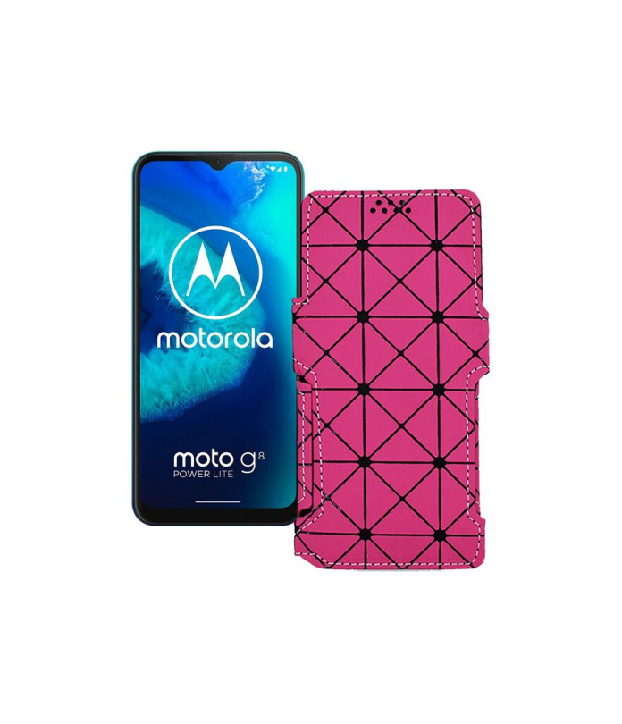 Чохол-книжка з екошкіри для телефону Motorola Moto G8 Power lite