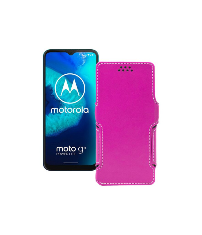 Чохол-книжка з екошкіри для телефону Motorola Moto G8 Power lite