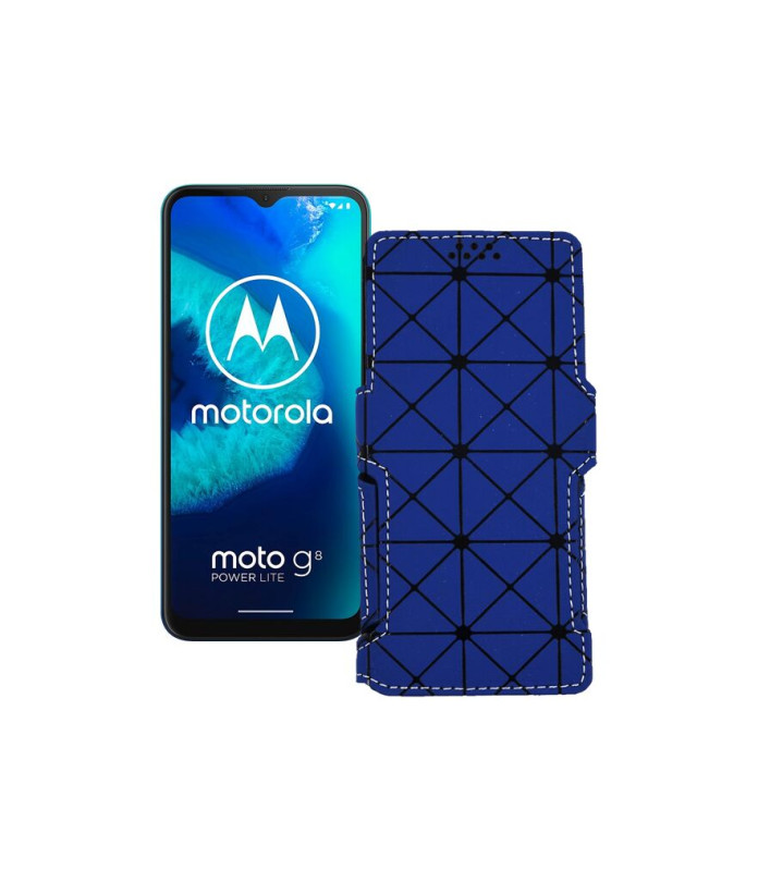 Чохол-книжка з екошкіри для телефону Motorola Moto G8 Power lite