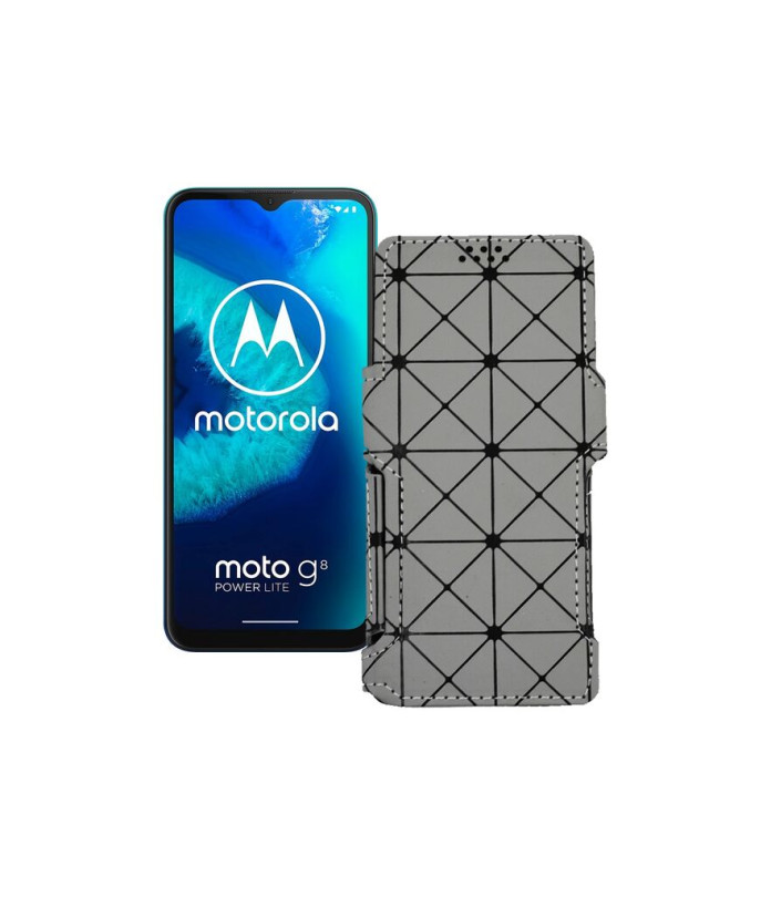 Чохол-книжка з екошкіри для телефону Motorola Moto G8 Power lite