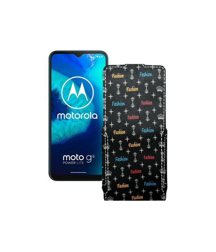 Чохол-флип з екошкіри для телефону Motorola Moto G8 Power lite