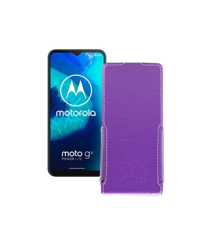 Чохол-флип з екошкіри для телефону Motorola Moto G8 Power lite