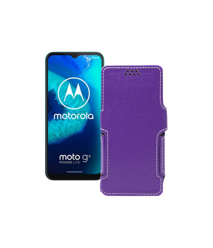 Чохол-книжка з екошкіри для телефону Motorola Moto G8 Power lite