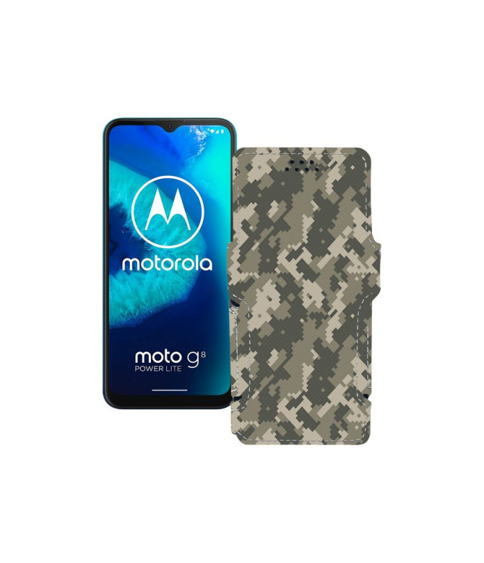 Чохол-книжка з екошкіри для телефону Motorola Moto G8 Power lite