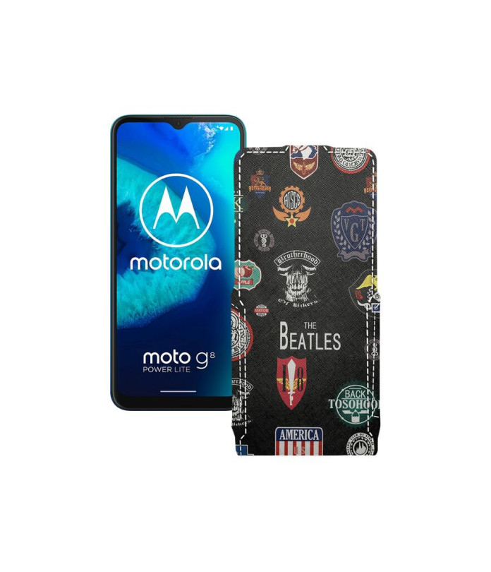 Чохол-флип з екошкіри для телефону Motorola Moto G8 Power lite