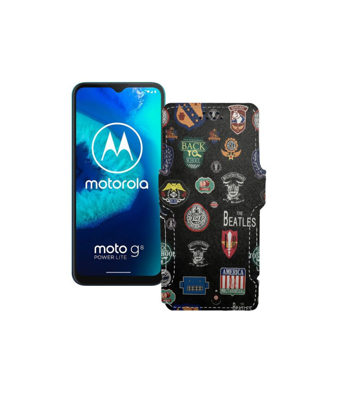 Чохол-книжка з екошкіри для телефону Motorola Moto G8 Power lite