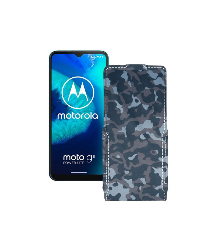 Чохол-флип з екошкіри для телефону Motorola Moto G8 Power lite