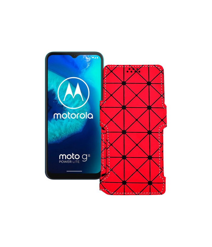 Чохол-книжка з екошкіри для телефону Motorola Moto G8 Power lite