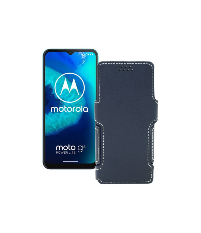 Чохол-книжка з екошкіри для телефону Motorola Moto G8 Power lite