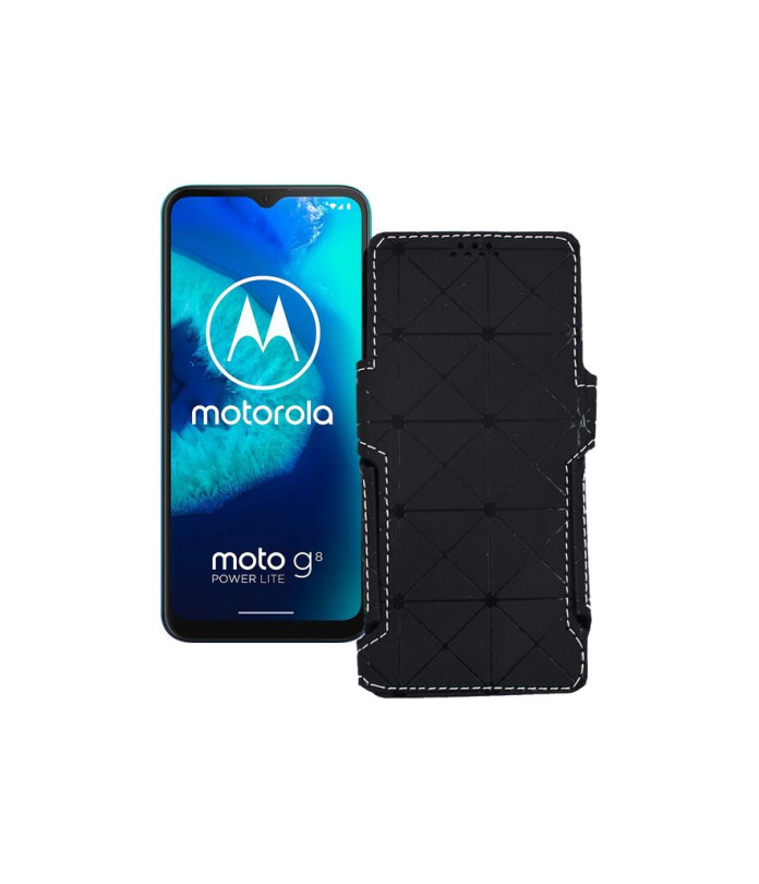 Чохол-книжка з екошкіри для телефону Motorola Moto G8 Power lite