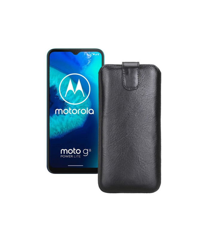 Витяжка з екошкіри для телефону Motorola Moto G8 Power lite