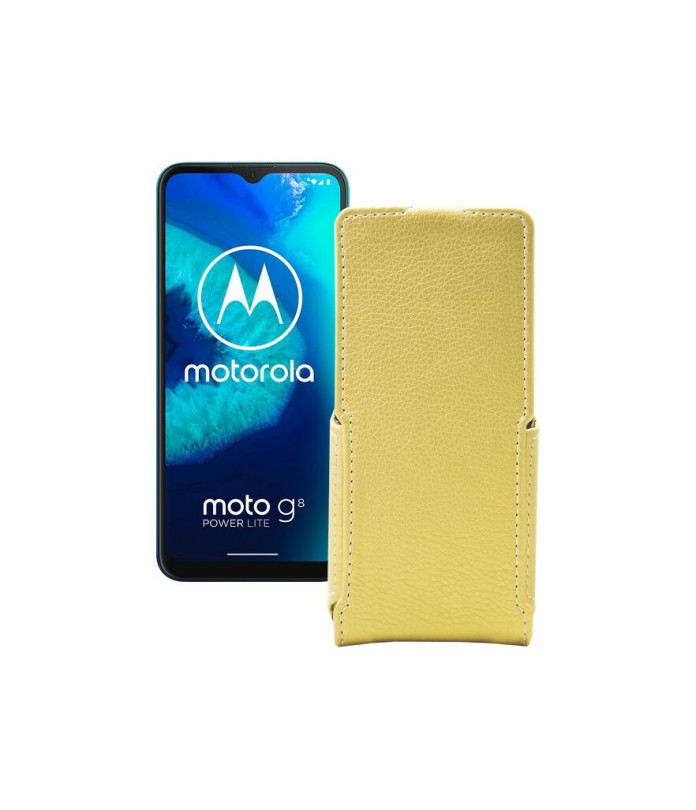 Чохол-флип з екошкіри для телефону Motorola Moto G8 Power lite