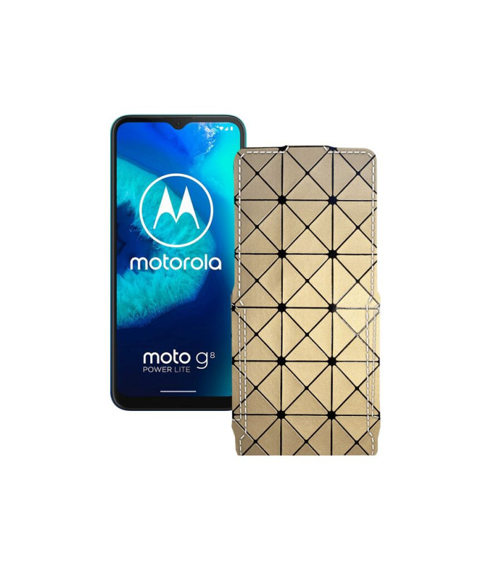 Чохол-флип з екошкіри для телефону Motorola Moto G8 Power lite