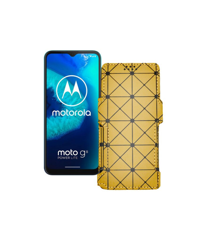 Чохол-книжка з екошкіри для телефону Motorola Moto G8 Power lite