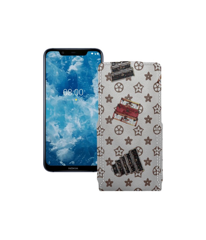 Чохол-флип з екошкіри для телефону Nokia 8.1 (nokia X7)