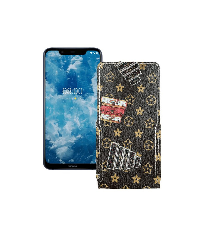 Чохол-флип з екошкіри для телефону Nokia 8.1 (nokia X7)