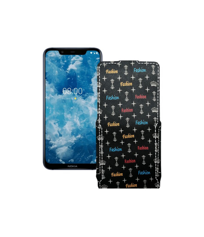 Чохол-флип з екошкіри для телефону Nokia 8.1 (nokia X7)