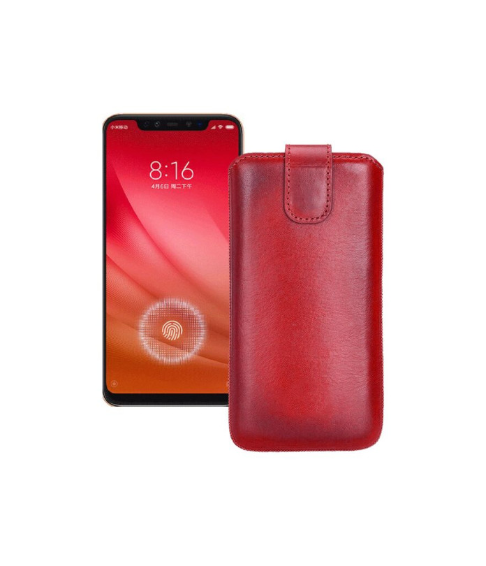 Витяжка з екошкіри для телефону Xiaomi Mi 8 Pro