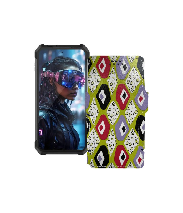 Чохол-книжка з екошкіри для телефону Unihertz Tank 4