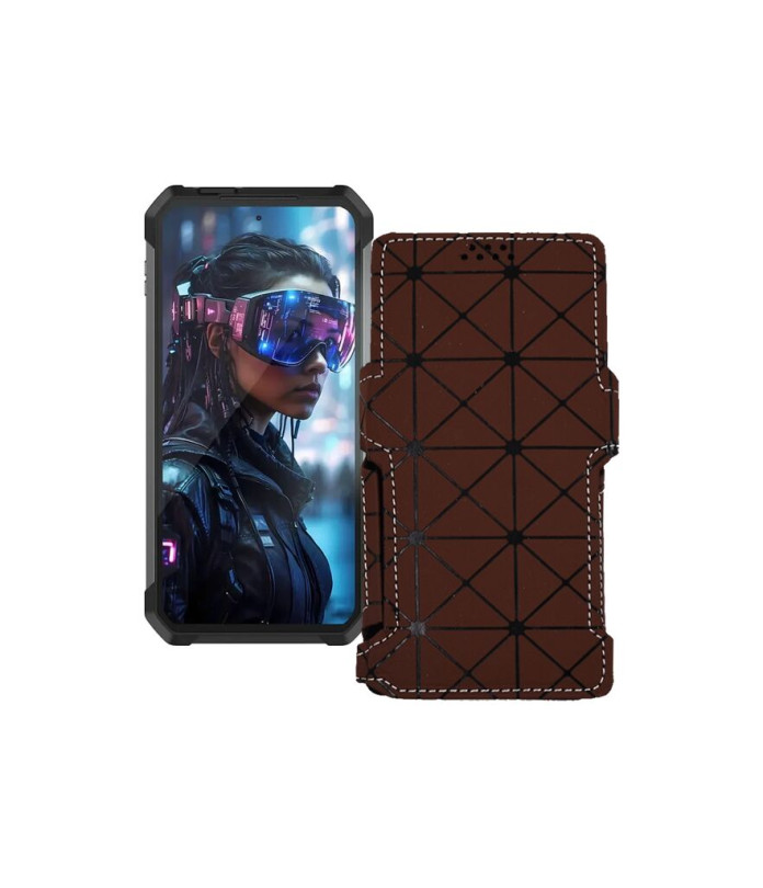 Чохол-книжка з екошкіри для телефону Unihertz Tank 4