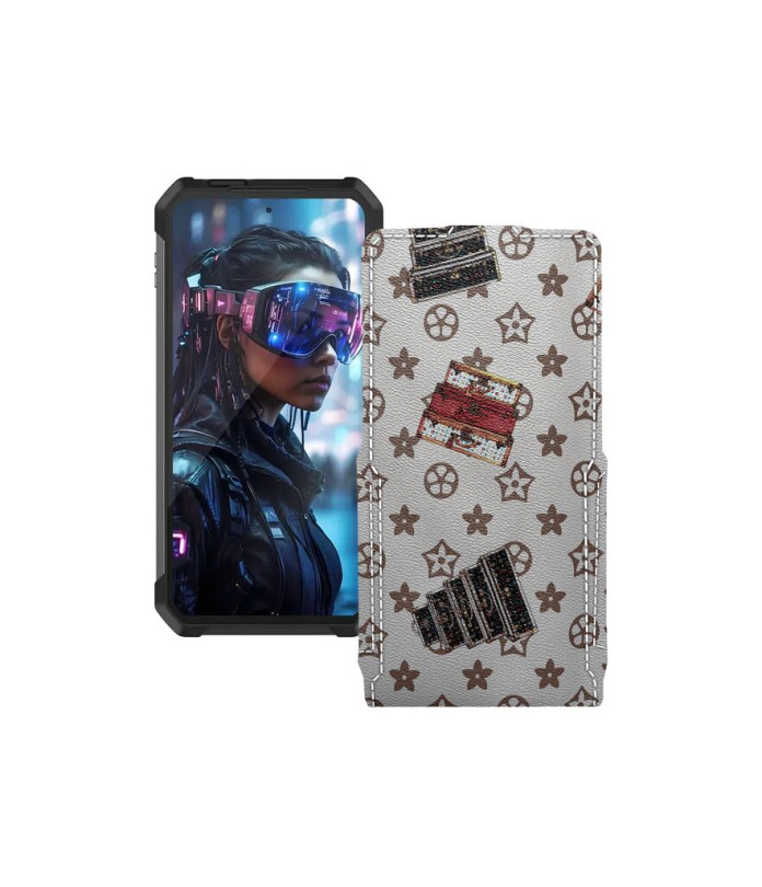 Чохол-флип з екошкіри для телефону Unihertz Tank 4