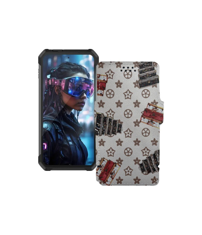 Чохол-книжка з екошкіри для телефону Unihertz Tank 4