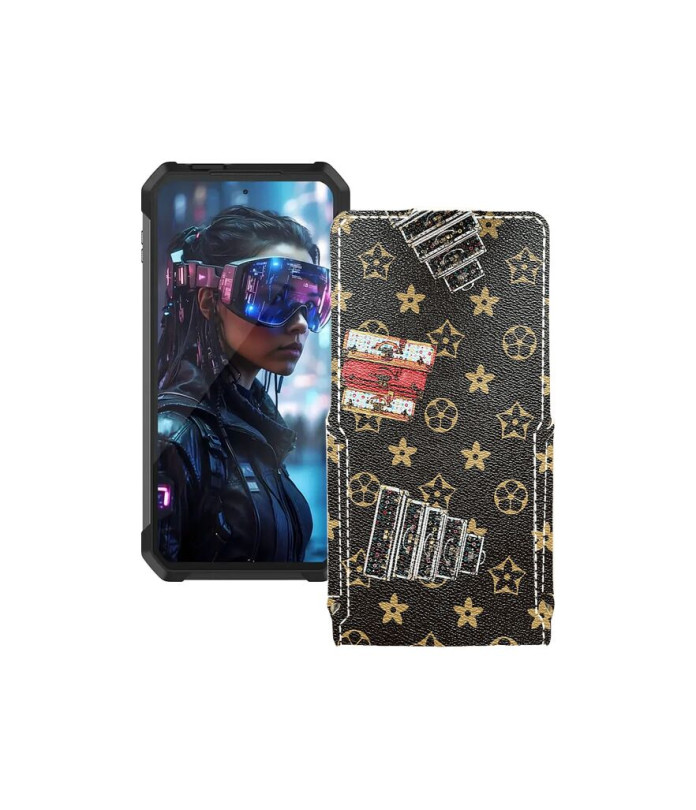 Чохол-флип з екошкіри для телефону Unihertz Tank 4