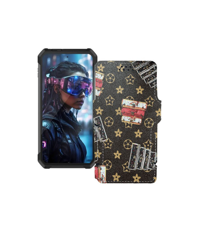 Чохол-книжка з екошкіри для телефону Unihertz Tank 4