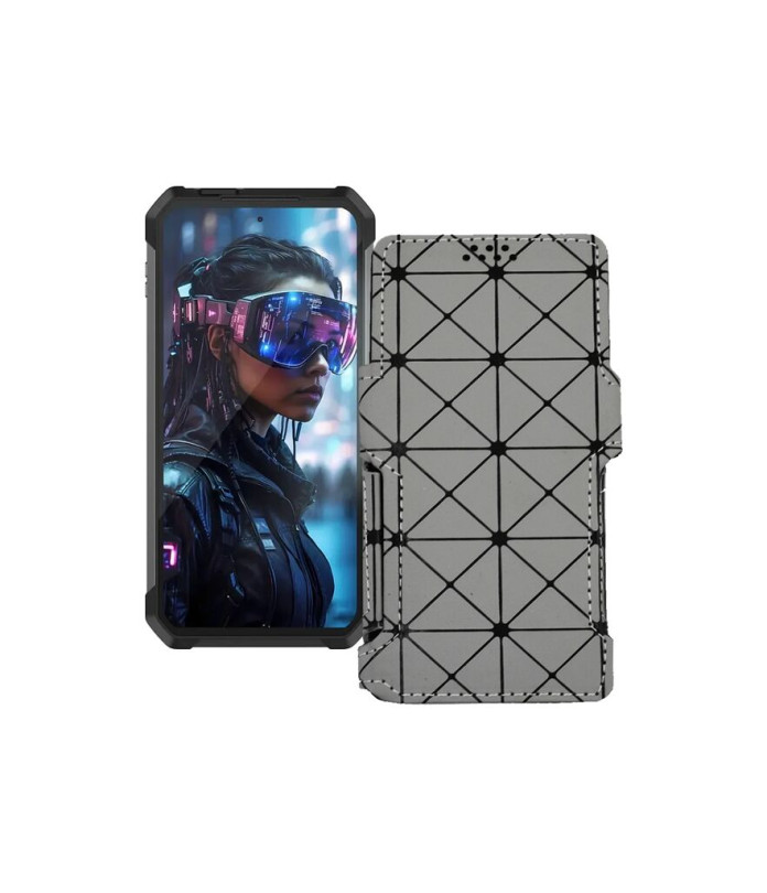 Чохол-книжка з екошкіри для телефону Unihertz Tank 4