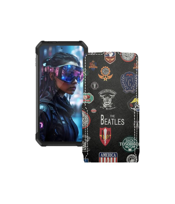 Чохол-флип з екошкіри для телефону Unihertz Tank 4