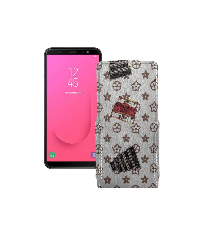 Чохол-флип з екошкіри для телефону Samsung Galaxy J8 (J810)