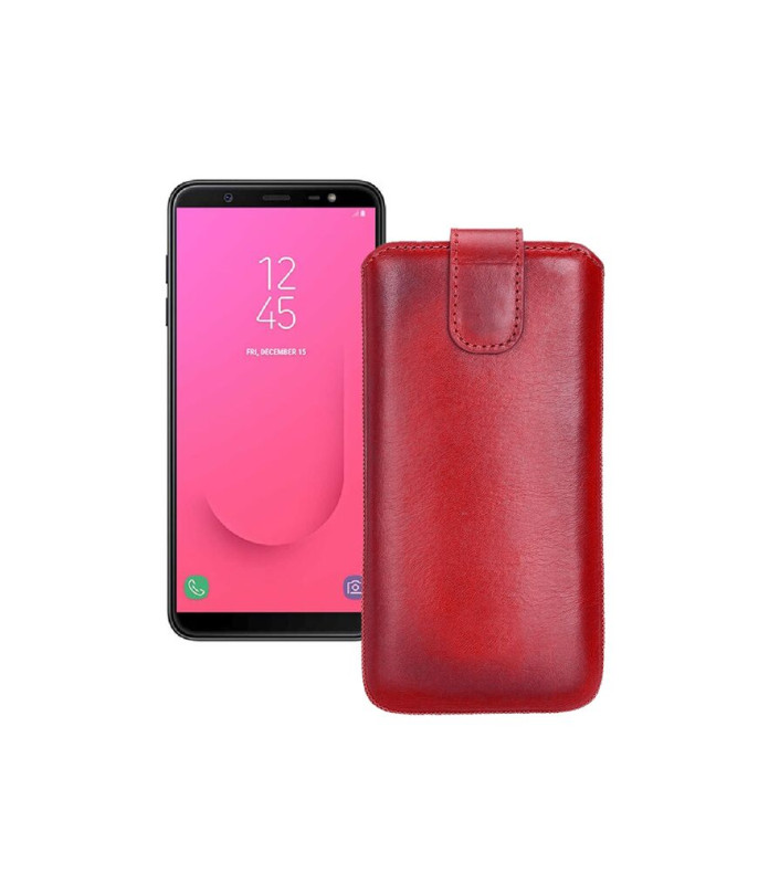 Витяжка з екошкіри для телефону Samsung Galaxy J8 (J810)