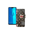 Чохол-книжка з екошкіри для телефону Huawei Y9 2019