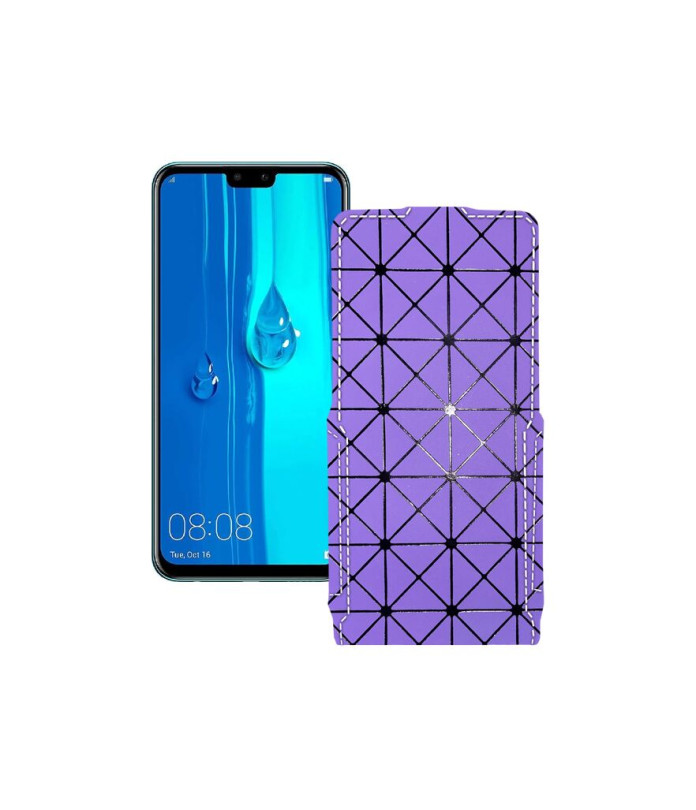 Чохол-флип з екошкіри для телефону Huawei Y9 2019