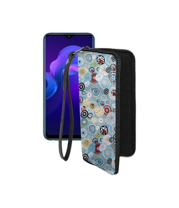 Чохол-гаманець з екошкіри для телефону Vivo Y12