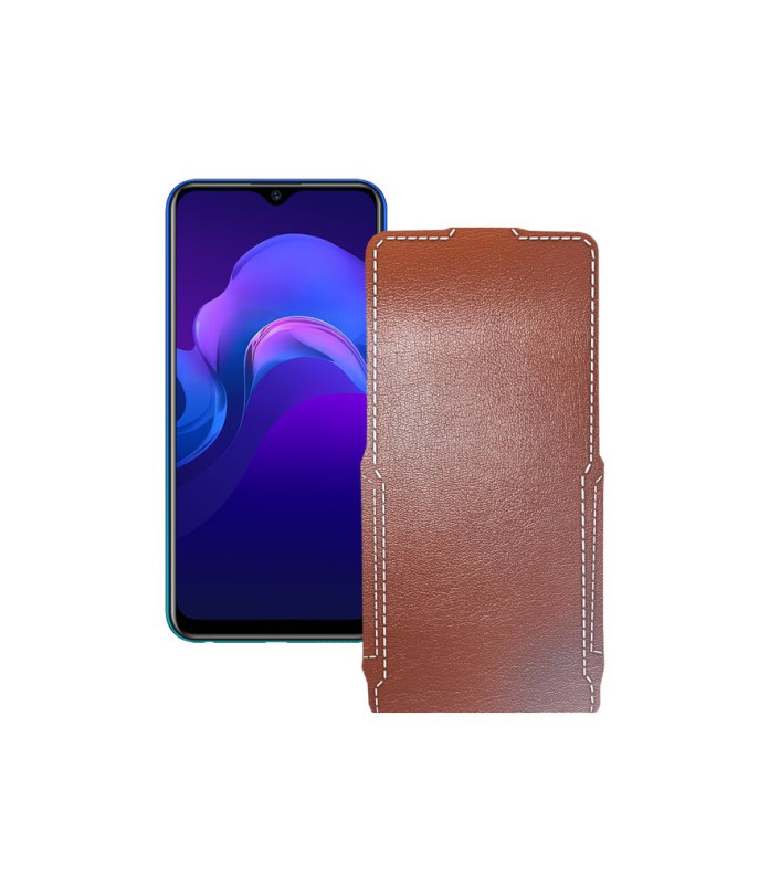 Чохол-флип з екошкіри для телефону Vivo Y12