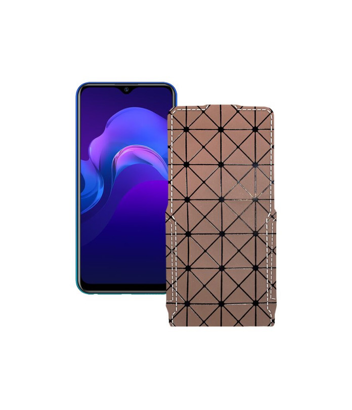 Чохол-флип з екошкіри для телефону Vivo Y12