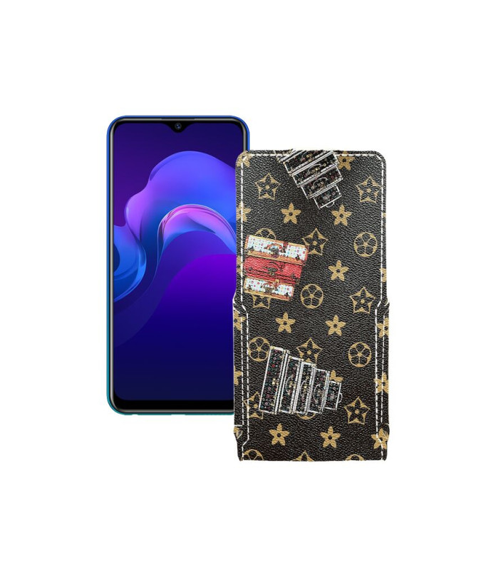 Чохол-флип з екошкіри для телефону Vivo Y12