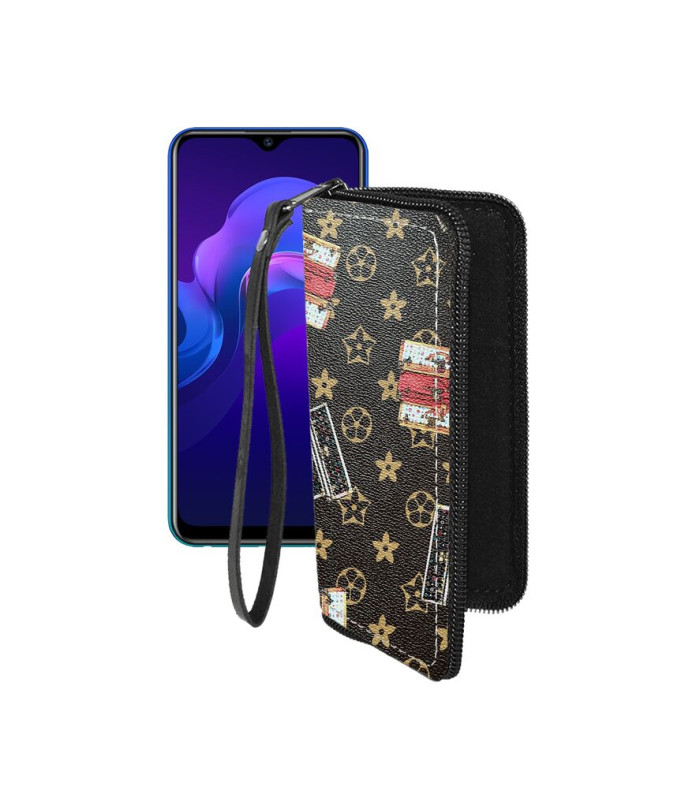 Чохол-гаманець з екошкіри для телефону Vivo Y12