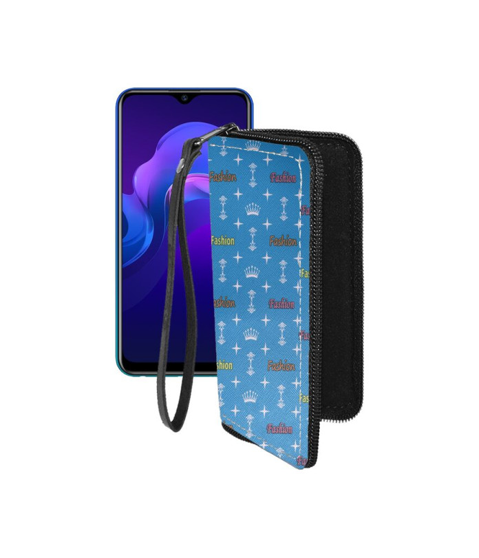 Чохол-гаманець з екошкіри для телефону Vivo Y12