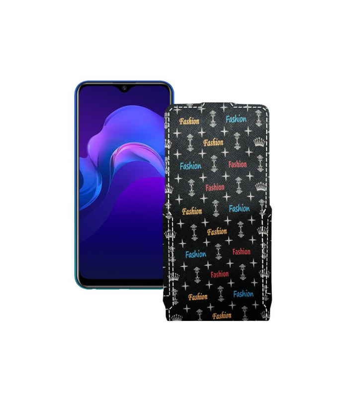 Чохол-флип з екошкіри для телефону Vivo Y12